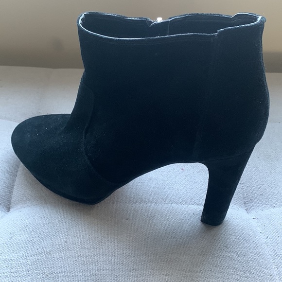 Rockport Women's Suede Black Boots Size 10 Side Zip - Picture 6 of 15